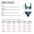 thumbnail image 2 of Kdxio Fantasy Underwater Adventure Print Women's 2 Piece High Waisted Wrap Spaghetti Strap Summer Swimsuit Bikini Set-Medium, 2 of 5