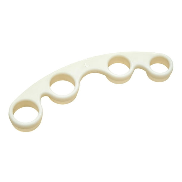 Expansor de dedos para guitarra, ayuda para el entrenamiento, estirador de dedos, estiramiento de la fuerza de agarre Blanco L