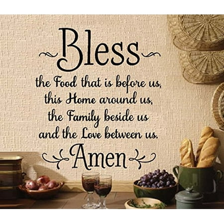 Decal ~ Bless the food before us ~ WALL DECAL, 22