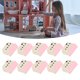 thumbnail image 4 of Dollhouse House Ornament, Mini Resin Dollhouse Landscape House Pink Realistic  For Restaurants ANGGREK Dollhouse Miniature House, 4 of 8