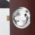 thumbnail image 3 of Cerradura de puerta con manija de anillo de acero inoxidable 304 de doble cara para baño doméstico (plata (con cerradura)), 3 of 14