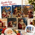 thumbnail image 2 of Large Christmas Diamond Painting Kit, 12X8 in Pearl Mosaic Canvas, Easy Beginner Holiday Wall Art for Entryway and Party Decorations, 2 of 7