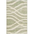 thumbnail image 3 of Safavieh Adirondack Collection ADR125X Modern Wave Distressed Non-Shedding Stain Resistant Living Room Bedroom Area Rug, 3' x 5', Sage / Cream, 3 of 4