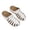 White, variant on Tbopshirt Slides for Women with Arch Support Dressy Wide Width Causal Closed Toe Wedge Heels Solid Color Trendy Casual Beach Vacation Orthopedic Wedge Sandals Summer