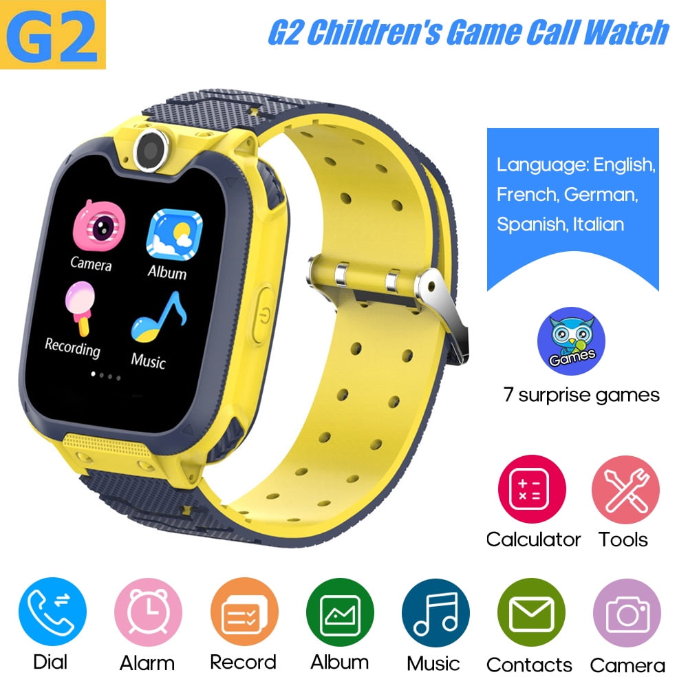 Owsoo - OWSOO G2 Intelligent Kids Watch Children Smartwatch Built-in 7  Children Puzzle Games Phone Watch Built-in 5  Languages(English/French/German/Spanish/Italian) - Walmart.com - Walmart.com
