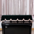 thumbnail image 4 of Cubierta antipolvo Bling Bling para Piano de 88 teclas verde oscuro, 4 of 7