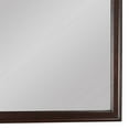 thumbnail image 2 of Benjara Rectangular Molded Wooden Frame Dresser Top Mirror, Cherry Brown and Silver, 2 of 5