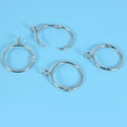 thumbnail image 4 of 60 Pcs Openable Silver Curtain Rings Open and Close Metal Rustproof Drapery Loops with Eyelet for Hook Pins (1.5 Inch), 4 of 8