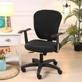 thumbnail image 5 of Stretch Office Chair Covers Chair Seat Cover Chair Slipcover Chair Desk Chair Black, 5 of 8