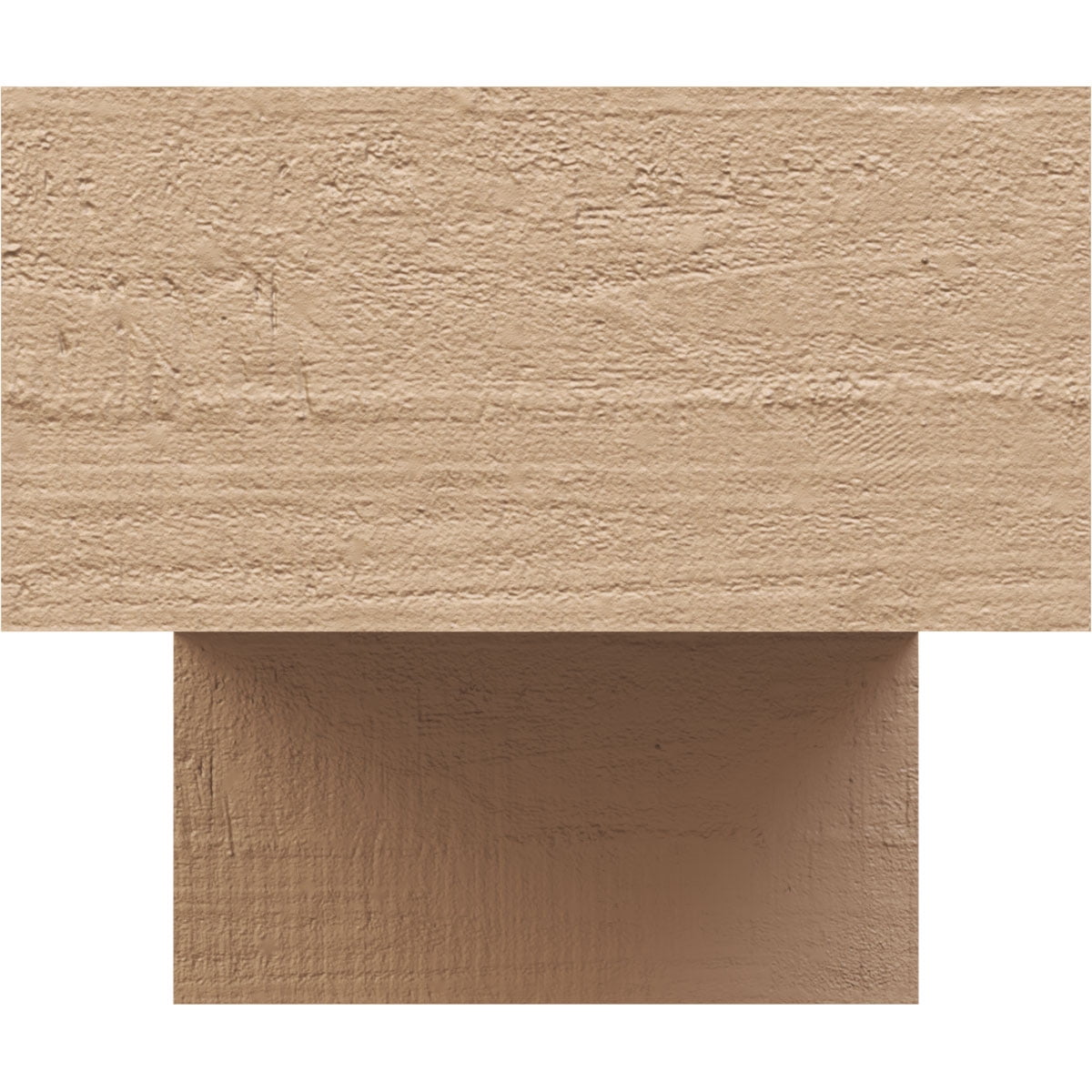 12"W x 24"D x 12"H Wide Chapel Hill Rough Cedar Woodgrain TimberThane Corbel, Primed Tan
