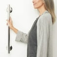 thumbnail image 5 of 12-inch Coronado Designer Straight Bathroom Shower Grab Bar, Satin Stainless Steel, Brushed Nickel, 5 of 5