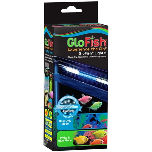 GloFish LED Light 5 Gallons, Blue And White LED Lights, For Aquariums