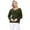 Sage/Black, variant on YEMAK Women's Chunky Leopard Patterned V-Neck Long Sleeve Top Sweater Pullover MK8252-IVORY/TAUPE-M