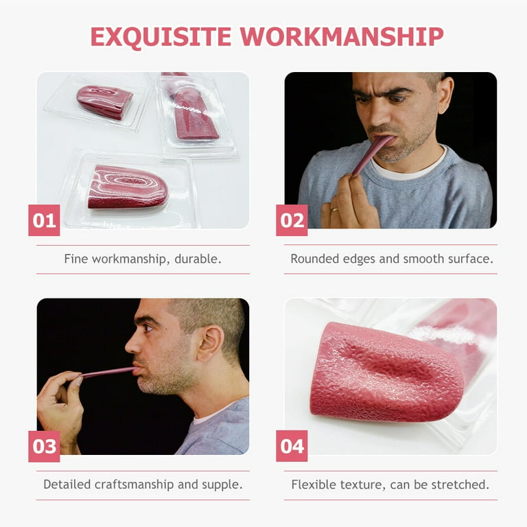 Fake Tongue Simulation Silicone Prank Toys Kids Plaything