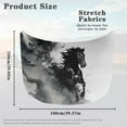 thumbnail image 7 of Uorisanigo Car Hood Cover, Black Horse Hood Cover Removable Automotive Exterior Accessories Washable Cars Covers Elastic Emblem Car Bonnet All-Season Protection, 7 of 7