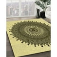 thumbnail image 2 of Ahgly Company Indoor Rectangle Patterned Mustard Yellow Area Rugs, 3' x 5', 2 of 6