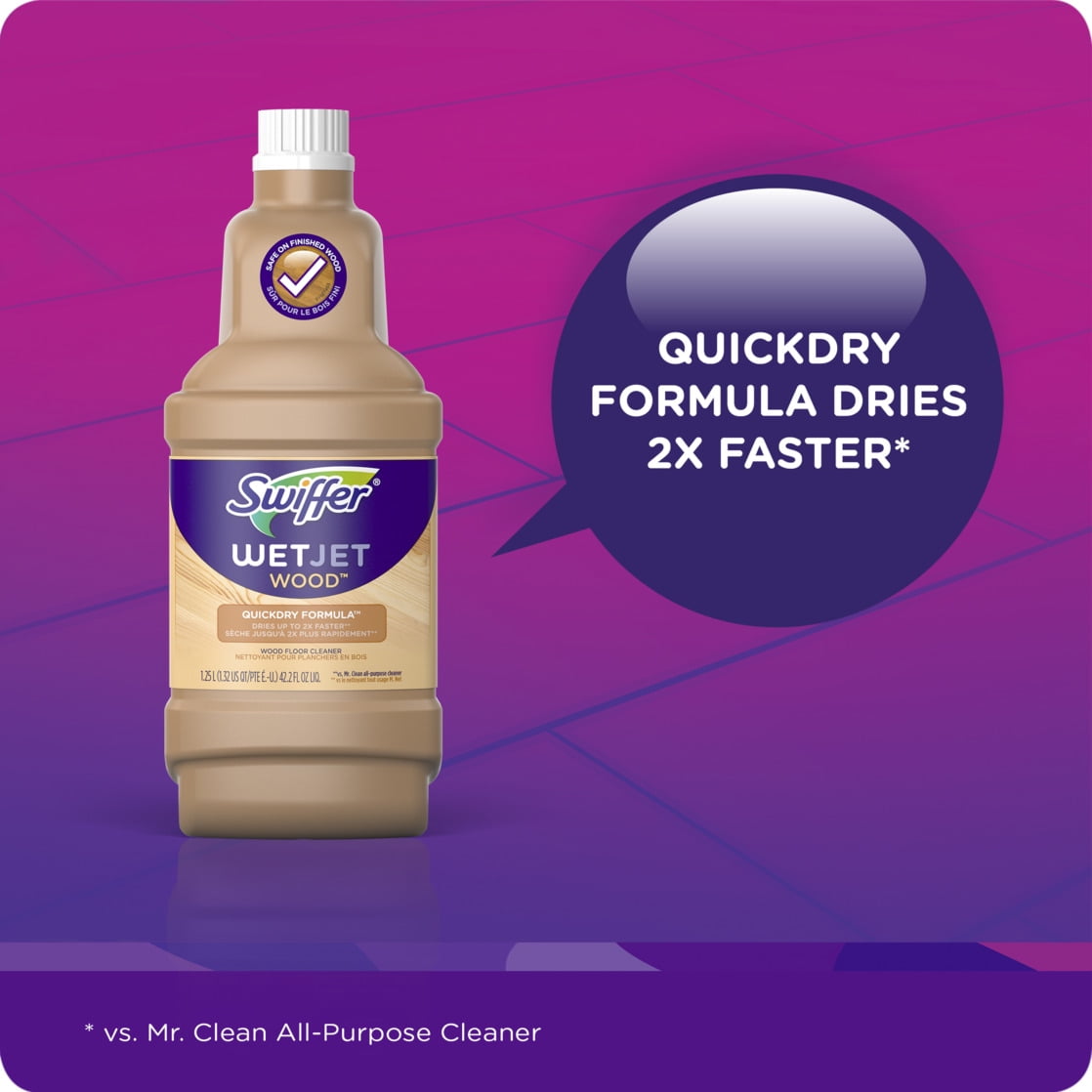 Swiffer Wetjet スイファー ウエットジェット用 洗浄液 リフィル フレッシュな香り 1.25L / 42.2 Fl Oz Cleaning Solution Refills Fresh Scent 4本セットSwiffer Wetjet スイファー ウエットジェット用 洗浄液