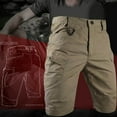 thumbnail image 3 of Gibobby Men's Hawaiian Beach Shorts Elastic Waist Drawstring Lightweight Summer Casual Shorts with Pocket[Khaki,M], 3 of 3