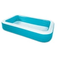 thumbnail image 4 of Play Day 10-Foot Rectangular Inflatable Family Pool, Blue, Ages 6 and Up, Unisex, 4 of 5