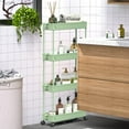 thumbnail image 3 of Carro Utilitario Rodante de 4 Niveles con Cajón, Carro Utilitario REBECAT Hecho de Herramienta Organizadora de Almacenamiento Multifuncional para Cocina, Baño, Sala de Estar, Oficina (Verde), 3 of 8