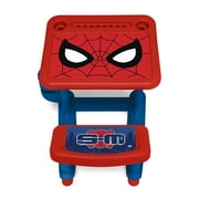 Spider-Man Draw and Play Desk by Delta Children – Includes 10 Markers and Coloring Book, Blue