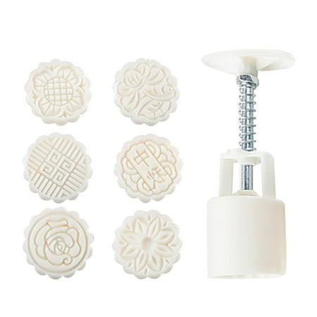 

ZTTD Mooncake Moon Autumn MoldsMid Mooncake Festival Press 50g Cake Flower Set Cake Mould Kitchen Supplies A