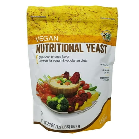 - Volupta Vegan Nutritional Yeast Delicious Cheesy Flavor 20 OZ