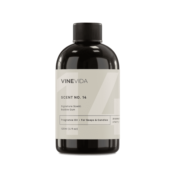 VINEVIDA Scent NO. 14, Signature Scent: Bubble Gum Fragrance Oil, 4 Fl Oz