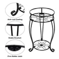 thumbnail image 4 of Hot Sale! Dusknt Flower Pot Rack, Shelf Porch Supports Garden 19.3 Stand Stand Container Balconypatio Inch Indoor Metal Round Container Rackfor Tier Tall Outdoor 2 Rack, 4 of 9
