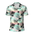 thumbnail image 2 of Daiia Tropical Summer Palm Pattern Men’s Polo Shirts,Solid Deck Shirt,Classic Fit, Breathable Cotton Polo for Casual and Sport Wear-3X-Large, 2 of 7