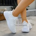 thumbnail image 4 of Rokment Running Shoes for Women Lightweight Breathable Athletic Air Cushion Jogging Workout Nursing Tennis Sneakers White Size 6, 4 of 8