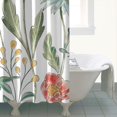 thumbnail image 4 of Waterproof Beautiful Colorful Floral Shower Curtain 72x72 Inch Boho Style Polyester Unique Shower Curtain for Bathroom Hotel Home Decor with 12 Plastic Hooks, 4 of 5