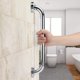 thumbnail image 2 of Manija de ducha cromada de 30cm, barra de equilibrio para baño, barra de soporte de pasamanos de seguridad para personas mayores discapacitadas, pared de bañera de asistencia para personas m, 2 of 5