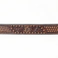 thumbnail image 3 of BE BAR H EQUINE Floral Basket Hand Tooled Western Leather Men And Women Belt Brown, 3 of 5