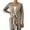 Beige, variant on Women's Long Sleeve Solid Color Casual Loose Fit Cardigan Wrap Front Open Knit Sweater Lightweight Comfortable Outerwear