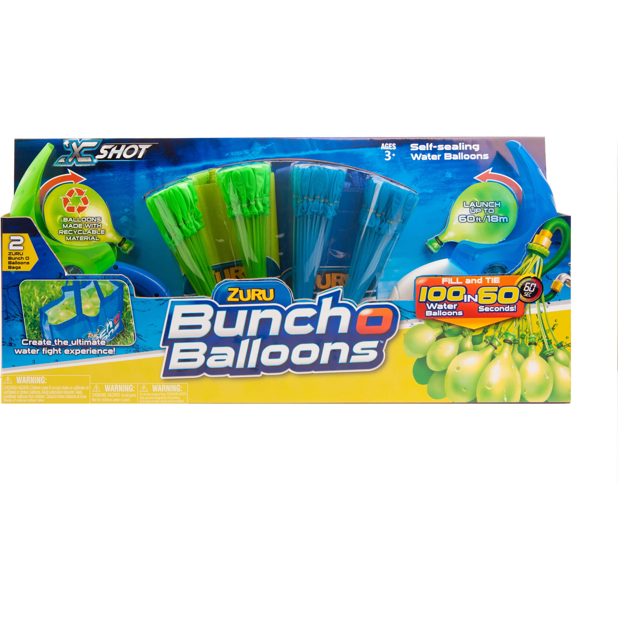 Imperial KAOS Water Balloons 250-Pack with 2 Faucet Fillers 21278