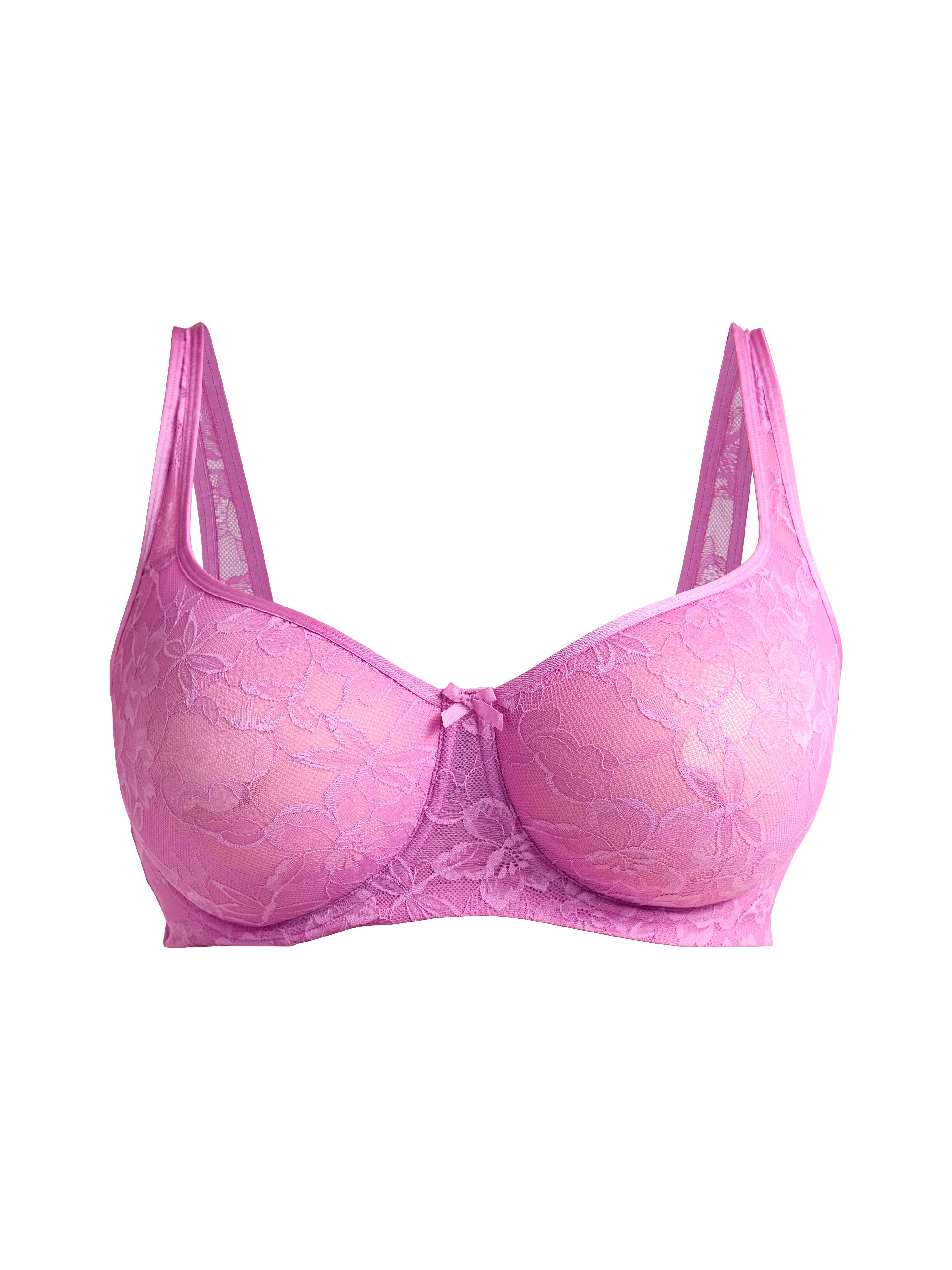 Joyspun Women's & Women's Plus Unlined Lace Balconette Bra, Sizes 38DD-46DDD