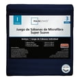thumbnail image 1 of Juego De Sábanas Mainstays Individual Liso Marino, 1 of 4
