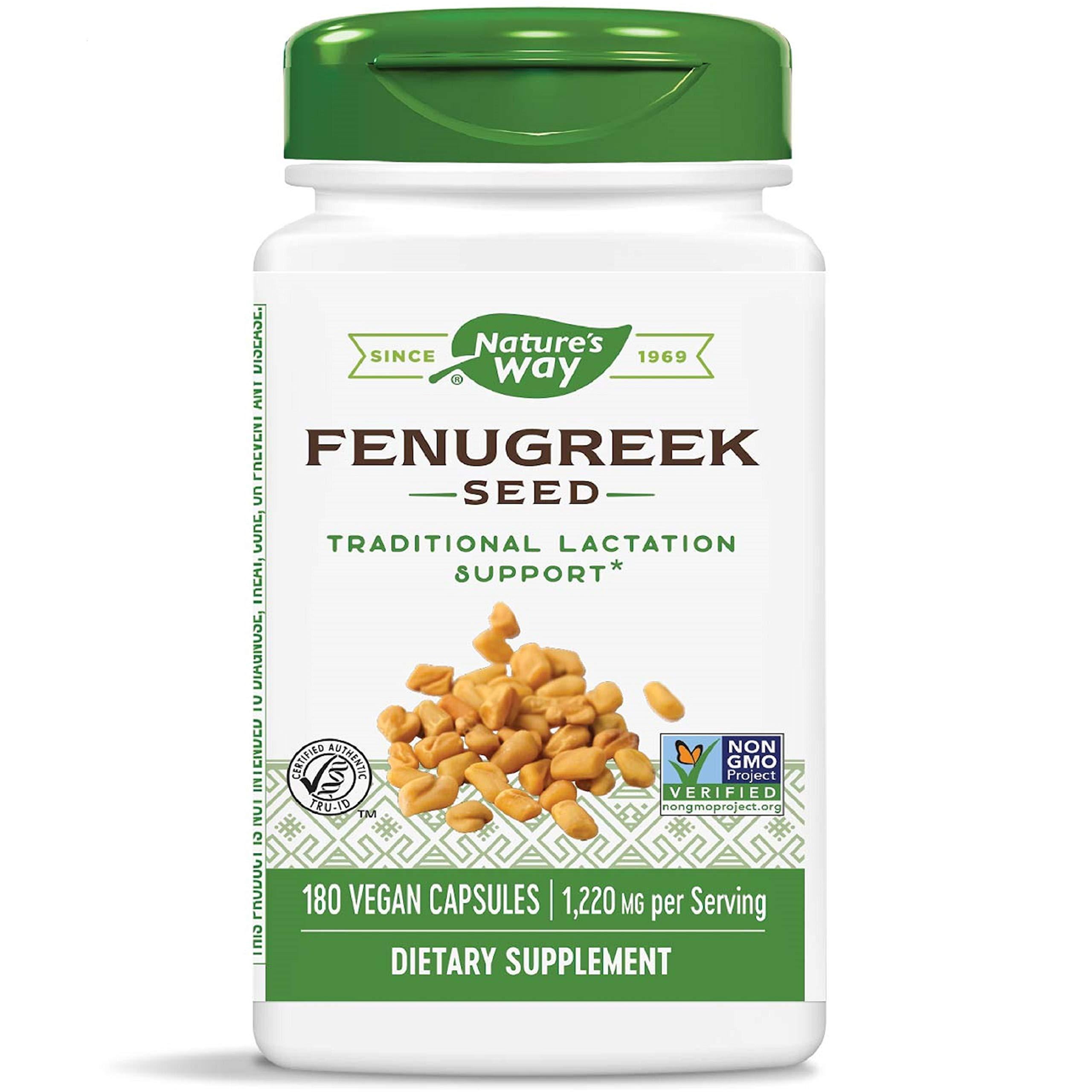 Nature's Way Fenugreek Seed, 1,220 mg per serving, NonGMO, TRUID