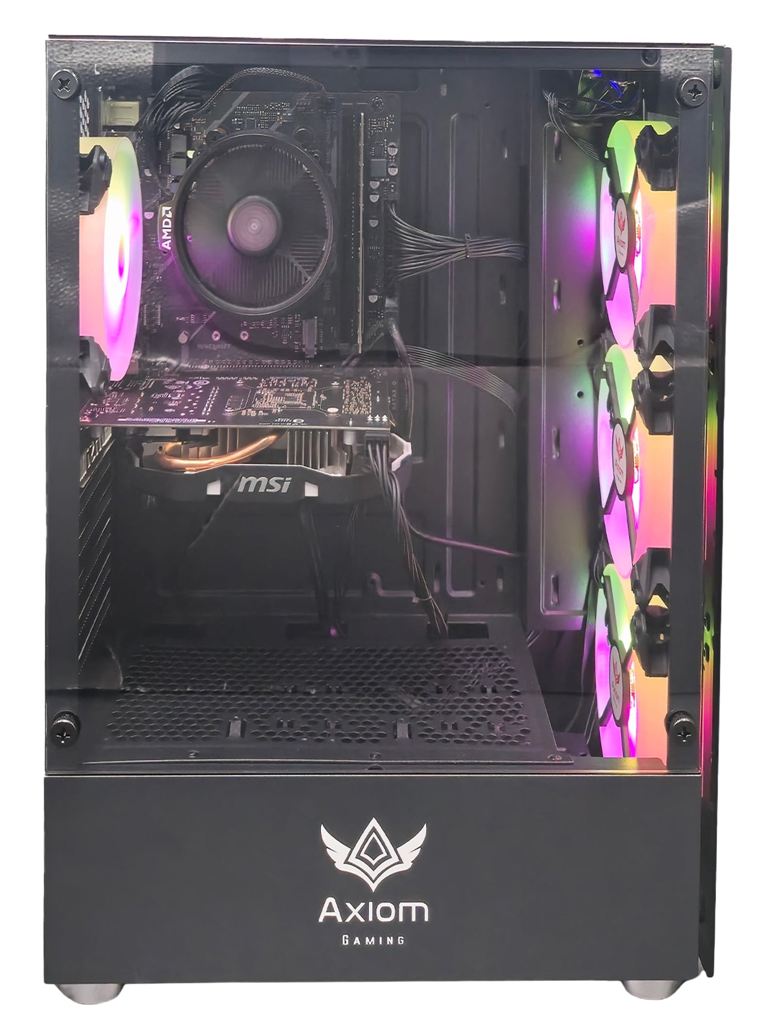Axiom Gaming® Eclipse Gaming PC Desktop – AMD Ryzen 5, 16GB DDR4, 512GB SSD, GTX 1060 6GB, WiFi, Windows 11 Home