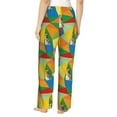thumbnail image 3 of Naloa German Shepherd Dog Print Women’s Ultra-Soft Comfy Pajama Lounge Pants with Pockets & Drawstring, 3 of 8