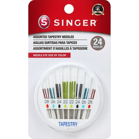 UPC: 0071081017881 | Singer Tapestry Color Eye Needles 24/Pkg-