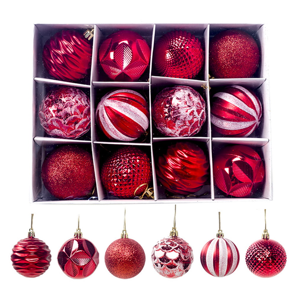 Champagne Red Xmas Hanging Ball Bauble Christmas Tree Decoration Drop Pendant 