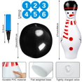 thumbnail image 3 of Juego de bolos inflable Christmas Giant, abierto con 6 bolos y 6 bolos, 3 of 6