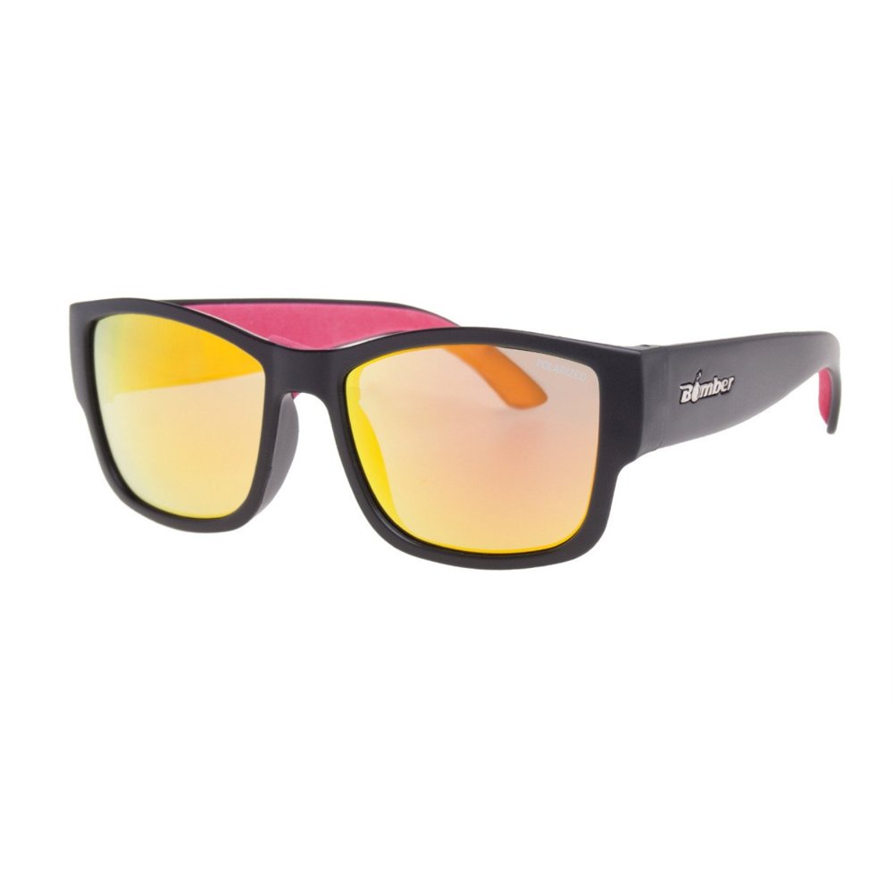 Bomber Sunglasses Gomer Bomb Matte Black Frm / Red Mirror Polarized
