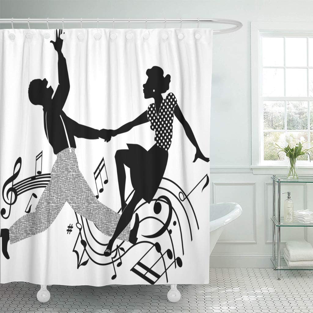 KSADK Dance Black Couple Dancing Rock and Roll in and Swing Jazz 1950S