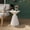 White, variant on COSIEST Outdoor Side Table Mushroom Shaped Round White Concrete Accent Table