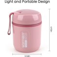 thumbnail image 3 of Insulated Food Jar For Adult with Foldable Spoon, 16oz Hot Food Container for Lunch For School Office Picnic Travel, 3 of 7