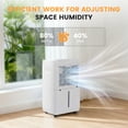 thumbnail image 2 of SHOUFTW 30 Pint Dehumidifier for Basement, Large Room & Home, 70 oz Water Tank, Built-in Pump, Auto Drain, Auto Shut-Off, Smart Humidity Control, Quiet Portable Dehumidifier, 2 of 10