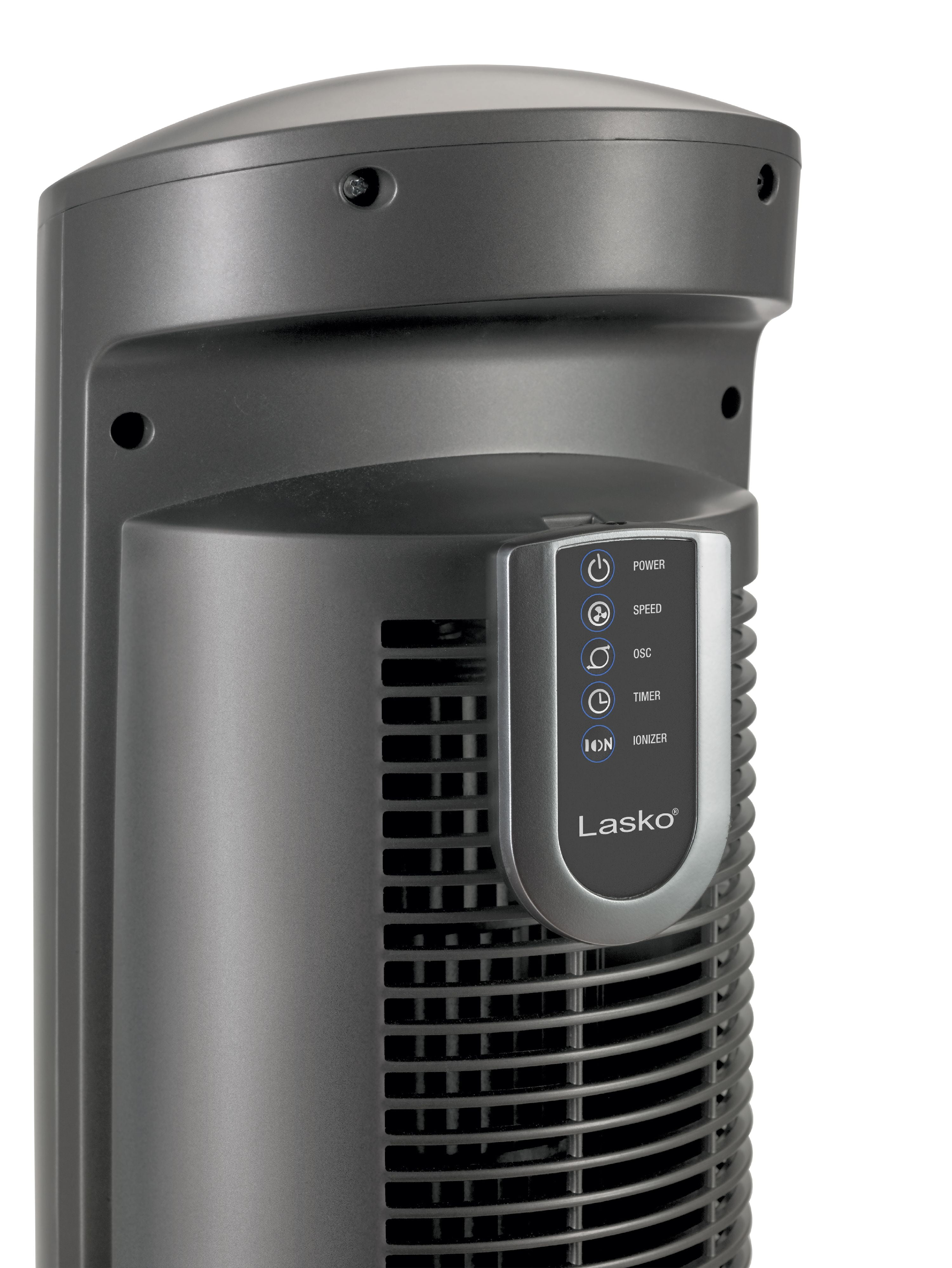Lasko 42 Wind Curve Tower Fan with Ionizer and Remote, 2551, Silver -  Walmart.com